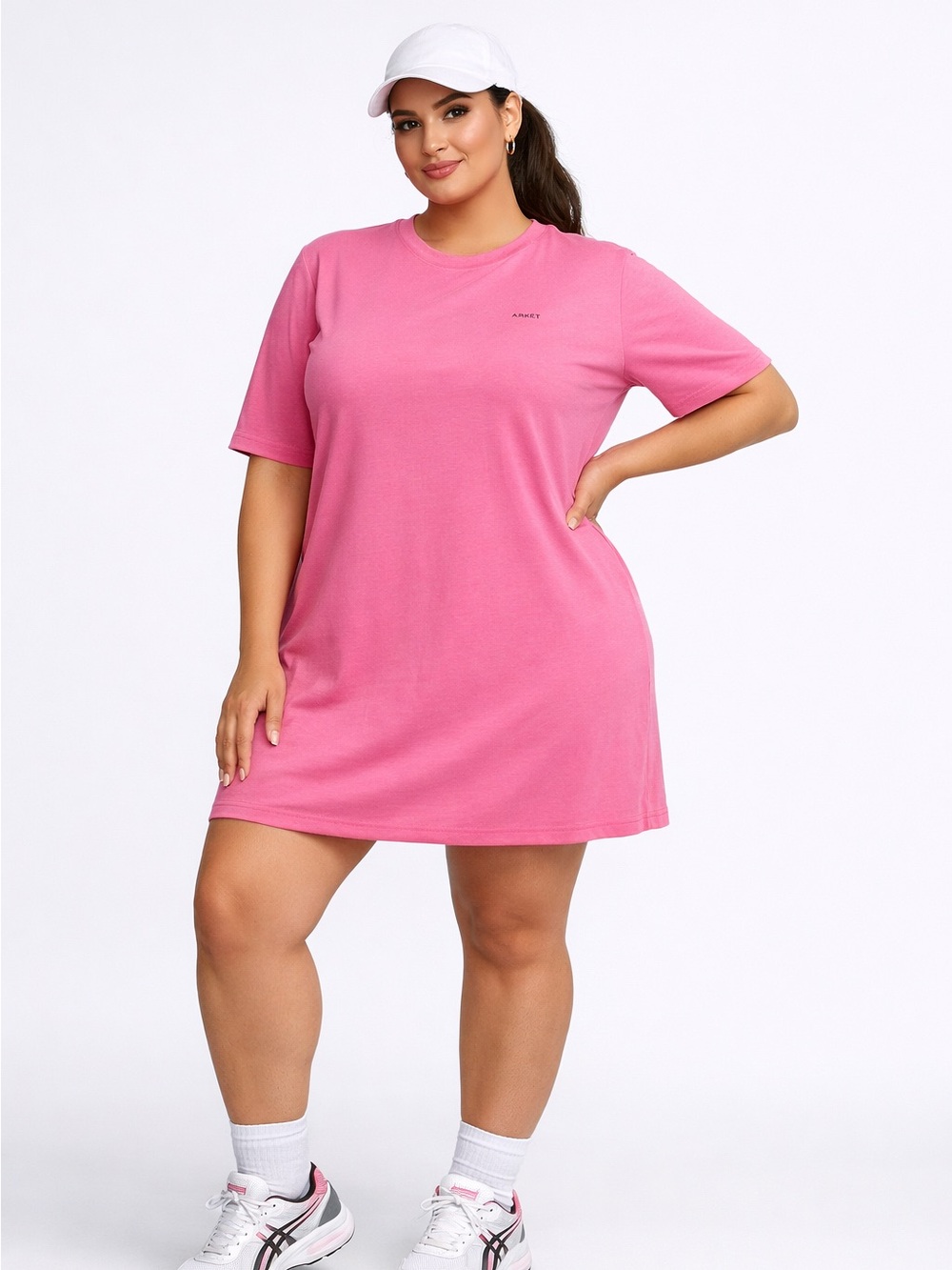 5/$25 Columbia Hot Pink T-Shirt Dress Size 2X